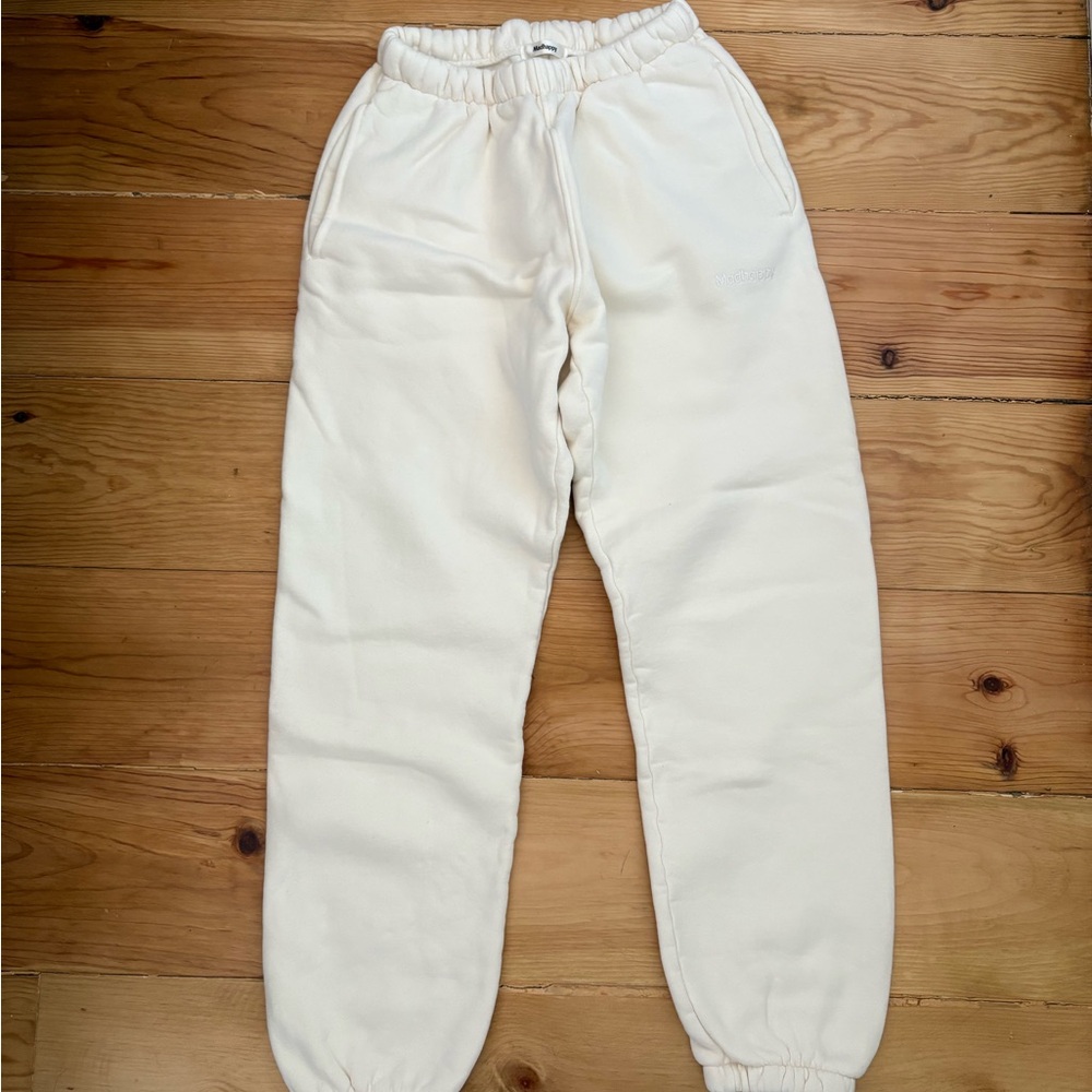 Madhappy Cream Classic Fleece Sweatpants Size Small